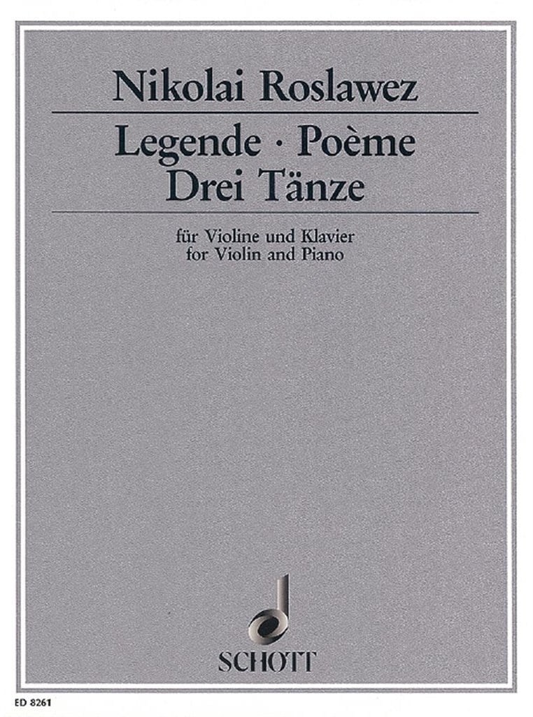 Legende / Poème / Drei Tanze